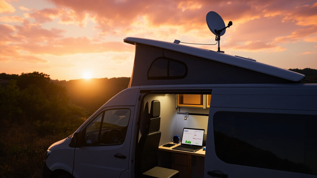 Wifi couler la voiture de camping: commentaire rester connecté en voyage